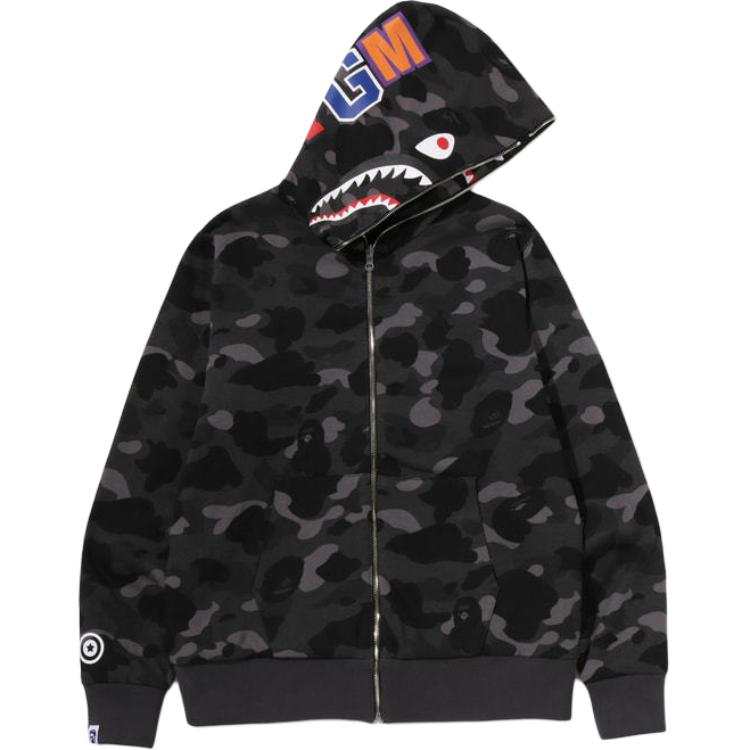A BATHING APE Sweatshirts Unisex Hooded Detachable Moderate