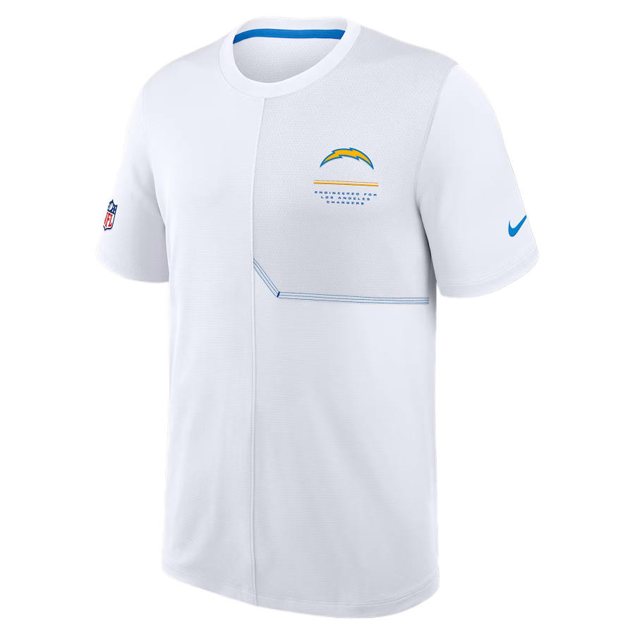 Nike Nike NFL T Shirts Men's White/Italian Blue Crew Neck Moderate