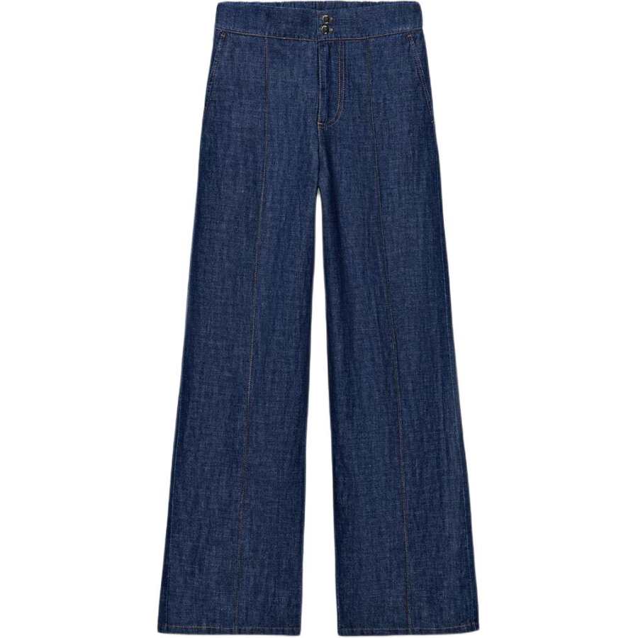 ZARA Jeans Women's Indigo Moderate Straight Fit Pants