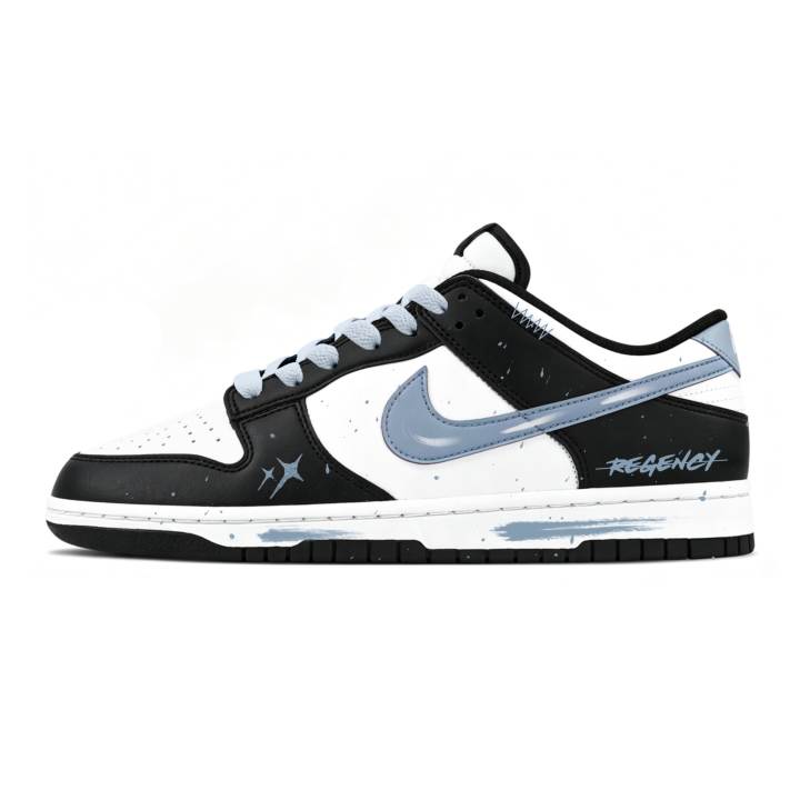 Nike Nike Dunk Skateboard Shoes Unisex Low Top Black/White/Blue