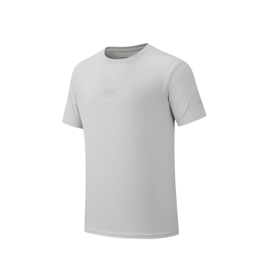 ANTA T Shirts Men's Breeze Gray Crew Neck Thin Straight Fit
