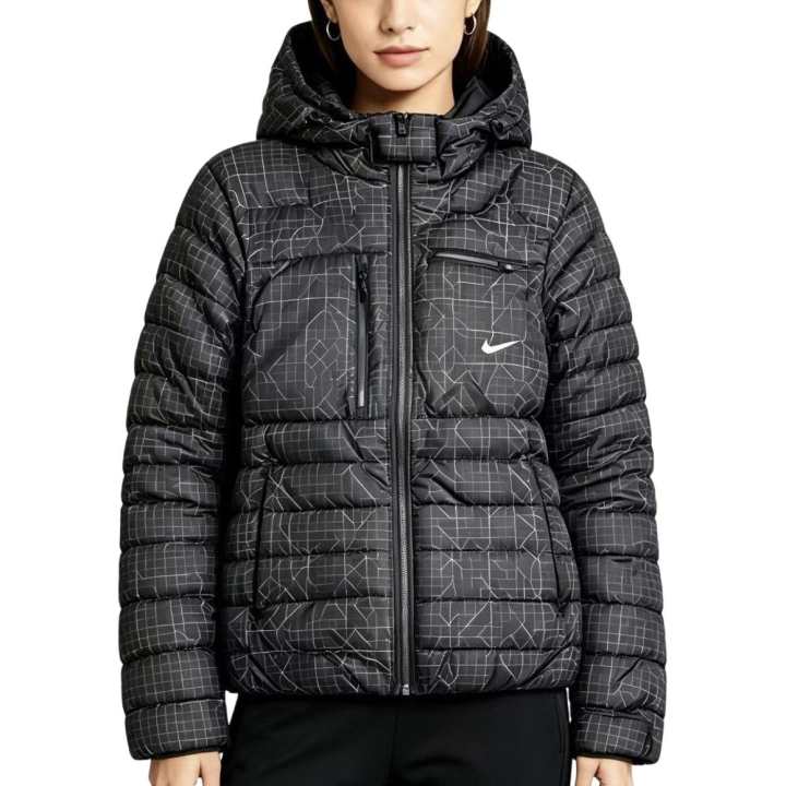 Nike Nike Down Jackets Women's Black Hooded Non Detachable Moderate