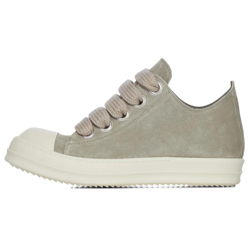 RICK OWENS JUMBOLACE Skateboard Shoes Women's Low Top Gray
