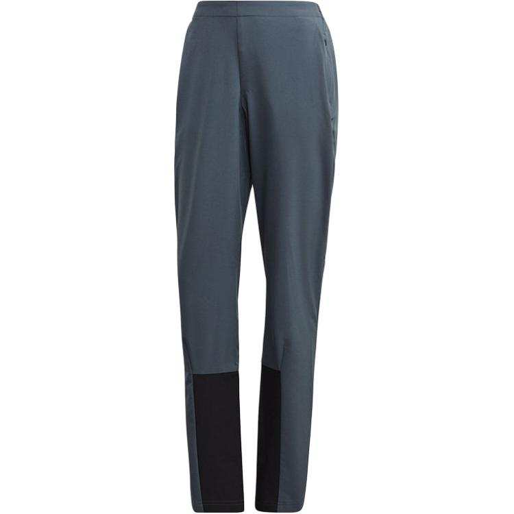 Adidas TERREX Knitted Sweatpants Women's Dark Gray/Black Moderate Straight Fit Pants