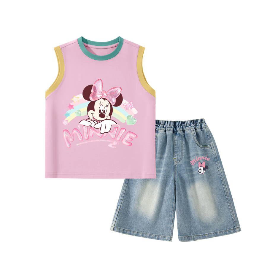 Disney Kids Casual Sportswear Crew Neck Thin Stretch