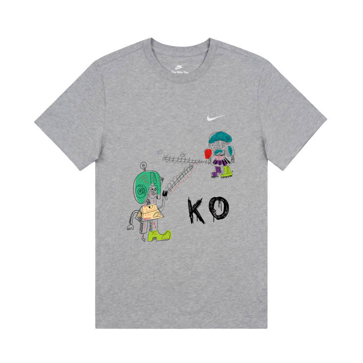 Nike Nike T Shirts Unisex Gray Crew Neck Moderate
