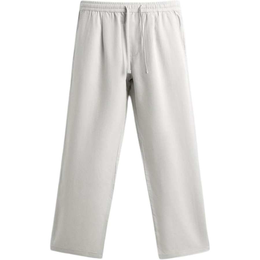 ZARA Casual Pants Men's Pearl Gray Moderate Straight Fit Pants