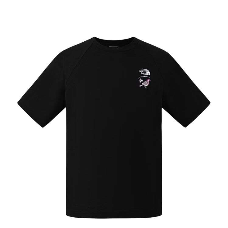 THE NORTH FACE Quick Dry T Shirts Unisex JK3/Cosmic Black Crew Neck Moderate