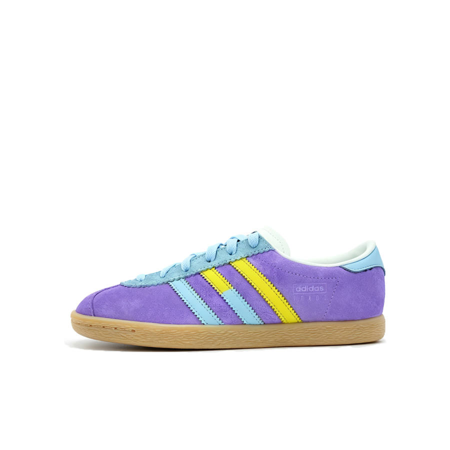 Adidas Originals Stadt German Army Trainers Unisex Low Top Purple & Light Blue & Yellow Multicolor Medium Pips Rubber Sole