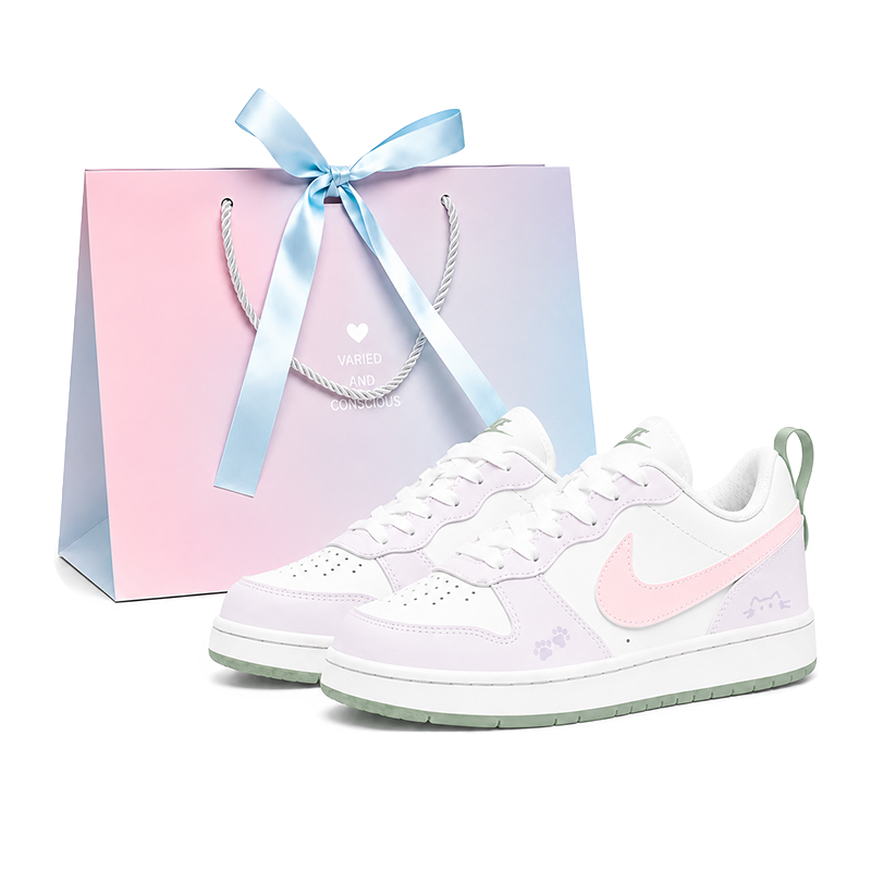 Nike Nike Court Borough Basketball Shoes Women's Low Top Purple Pink