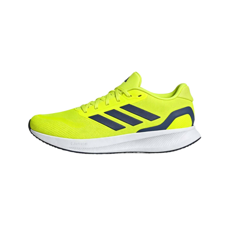 Adidas Adidas RUNFALCON 5 Running Shoes Men's Low Top Sun Yellow/Dark Blue/Cloud White