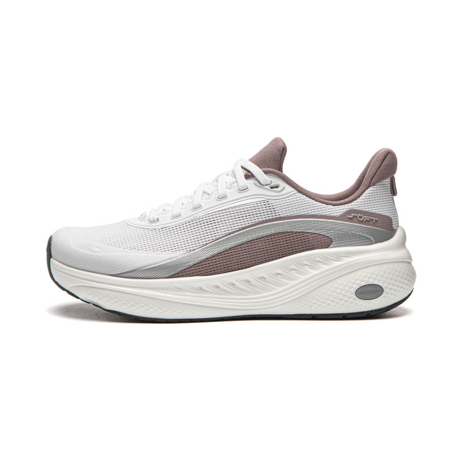 Li-Ning Li Ning SOFT COOL 3 V2 Casual Shoes Women's Low Top Standard White/Purple Clay Brown