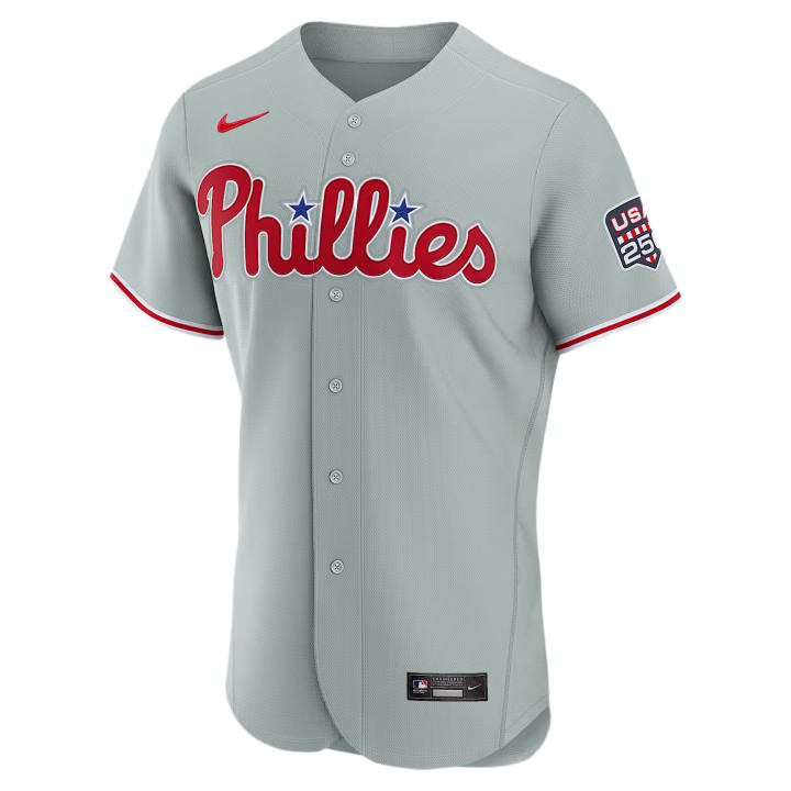 Nike Nike X MLB Baseball Jerseys Men's Gray V Neck Moderate