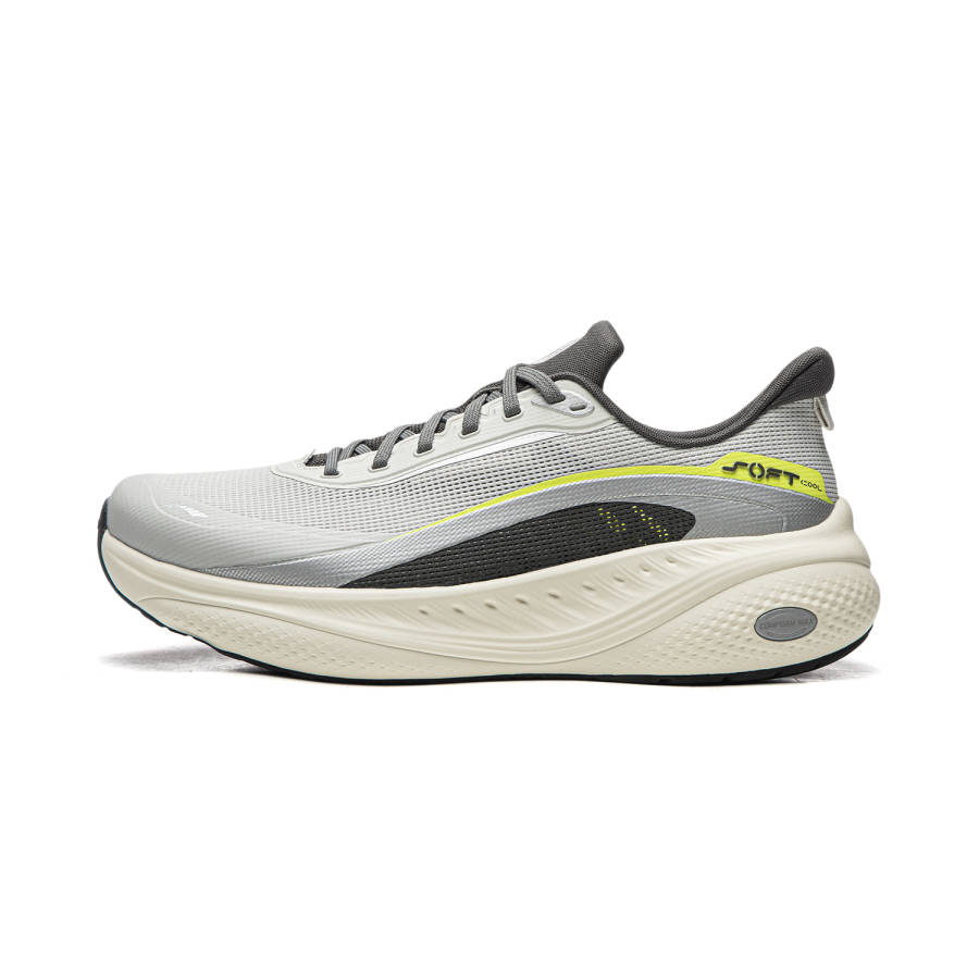 Li-Ning Li Ning SOFT COOL 3 V2 Casual Shoes Men's Low Top White Birch Gray/Obsidian Gray