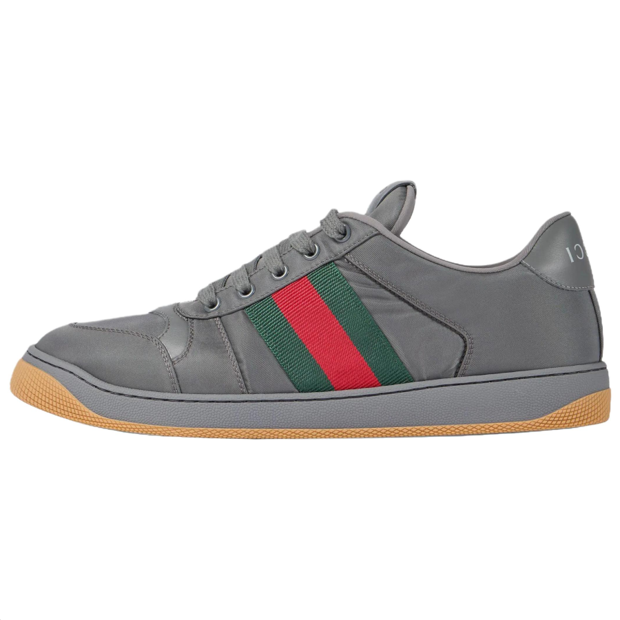 GUCCI Screener Skateboard Shoes Men's Low Top Dark Gray