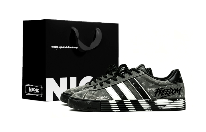 Adidas Adidas Daily 4.0 Skateboard Shoes Unisex Low Top Black/White