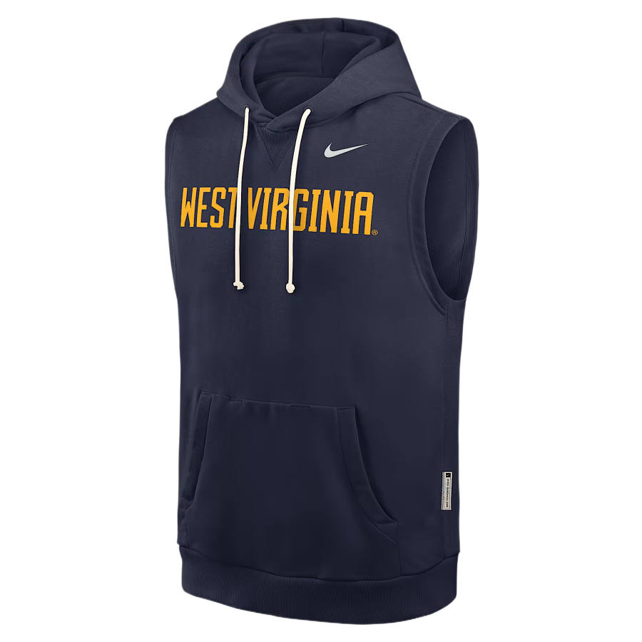 Nike Nike Dri Fit College Sweatshirts Men's Marine Blue Hooded Non Detachable Moderate