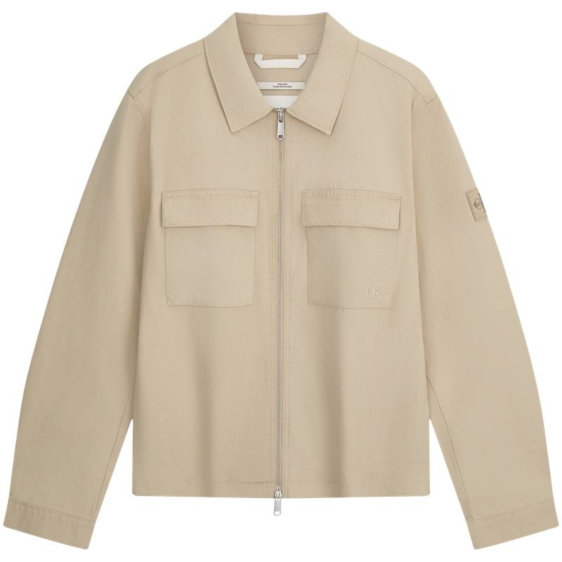 Calvin Klein Jackets Men's PF0 Khaki Lapel Moderate Other