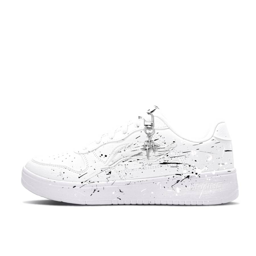 Li-Ning Li Ning Floating Boat Skateboard Shoes Men's Low Top White Black Colorway