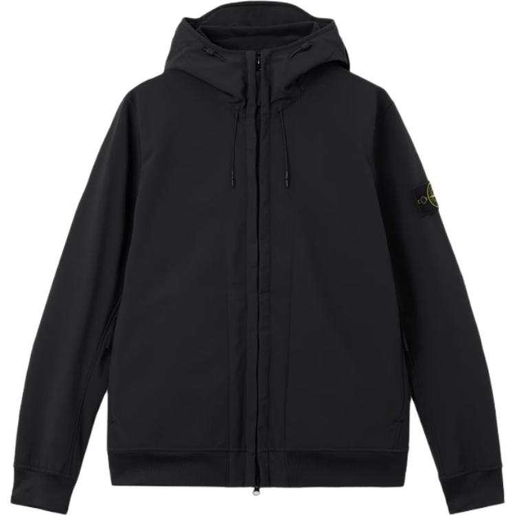 STONE ISLAND FW26 Jackets Unisex Black Hooded Non Detachable Moderate Straight Fit