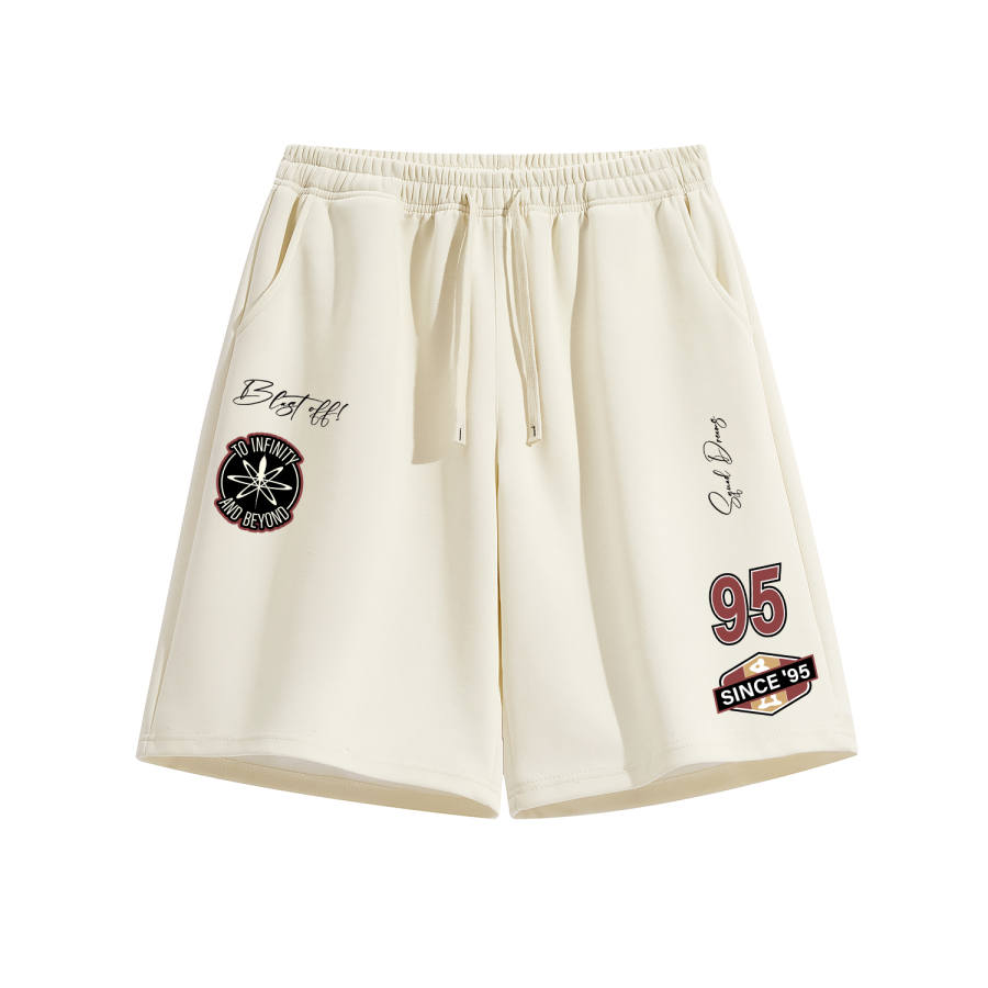Disney Casual Shorts Unisex Thin Straight Fit Pants