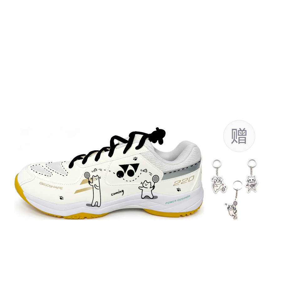 YONEX Power Cushion Badminton Shoes Unisex Low Top Black White