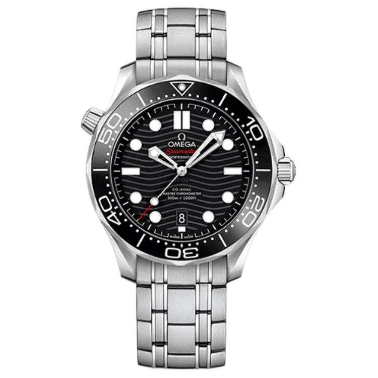 OMEGA Seahorse 300 Automatic Mechanical Movement Men's Watches Watch 42mm Black Dial Stainless Steel Watchband