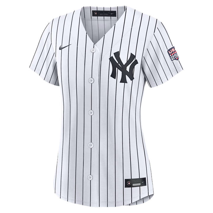 Nike Nike X MLB Baseball Jerseys Women's White V Neck Moderate