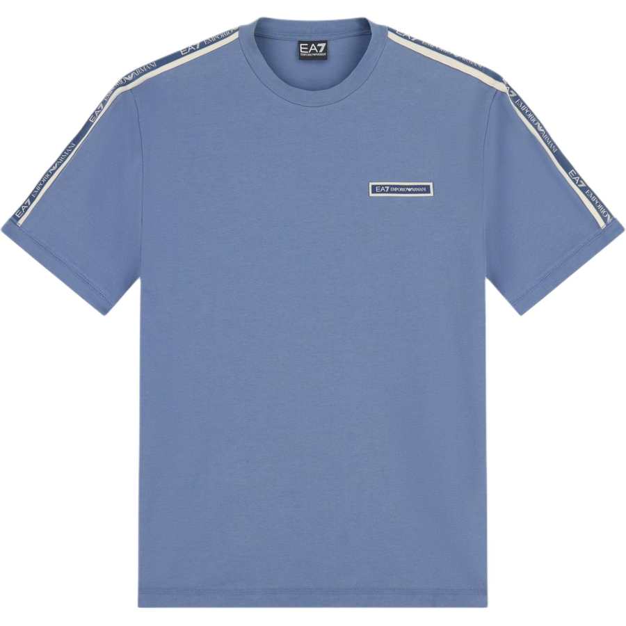 EMPORIO ARMANI T Shirts Men's Blue Gray Crew Neck Moderate