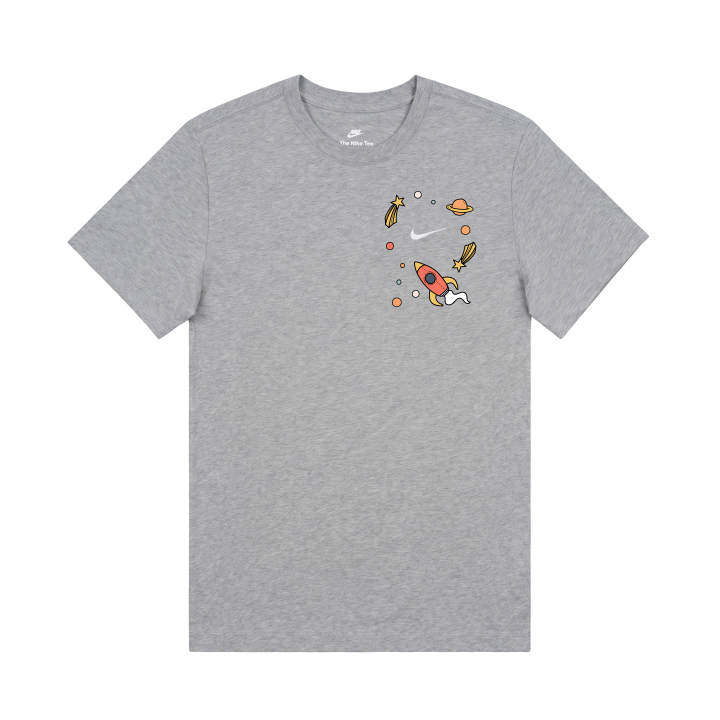 Nike Nike T Shirts Unisex Gray Crew Neck Moderate