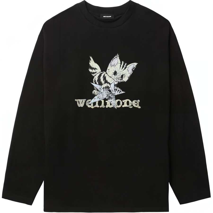 WE11DONE Regular Sleeve T Shirt Women's Black