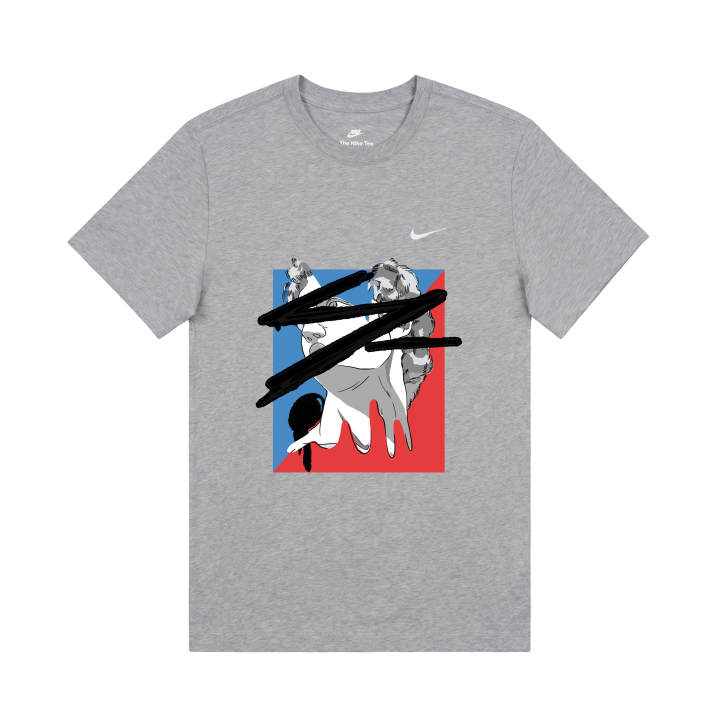 Nike Nike T Shirts Unisex Gray Crew Neck Moderate