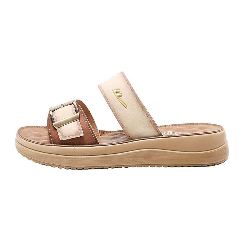 WARRIOR Slide Slippers Women's Beige/Brown/Khaki/Dark Brown
