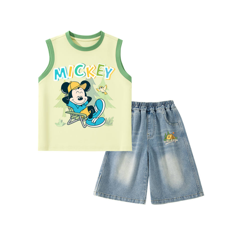 Disney Kids Casual Sportswear Crew Neck Thin Stretch