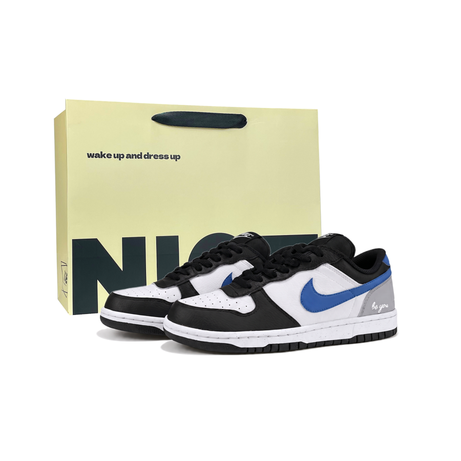 Nike Nike Big Blue Tone Solo Coverage Slip Resistant Abrasion Resistant Low top Skateboard Shoes Men's Blue White