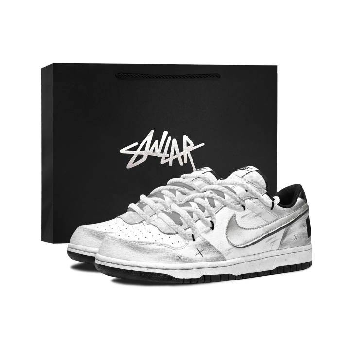 Nike Nike Big Skateboard Shoes Men's Low Top Black/Silver
