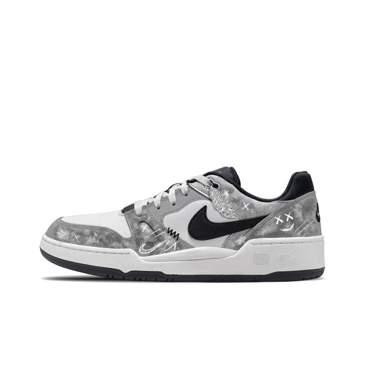 Nike Nike Full Force Skateboard Shoes Men's Low Top Gray White