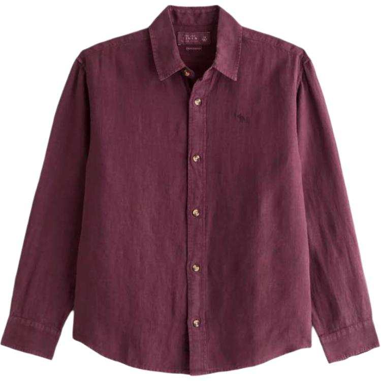 Abercrombie&Fitch Shirts Men's Red Lapel Moderate