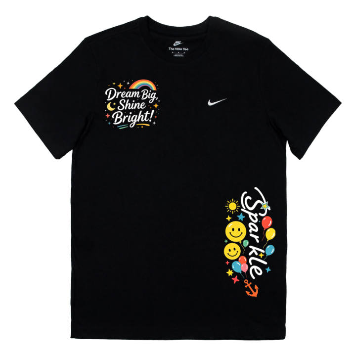 Nike Nike Sportswear T Shirts Unisex Black Crew Neck Moderate