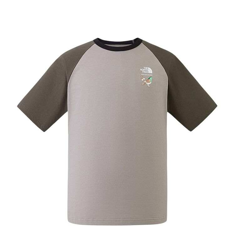 THE NORTH FACE Quick Dry T Shirts Unisex 2MB/Gravel Gray Crew Neck Moderate