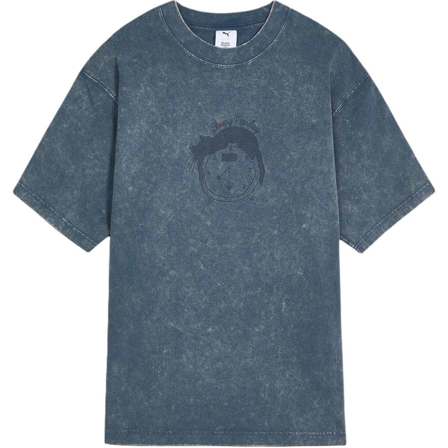 PUMA X MONDAY SLEEPING CLUB T Shirts Unisex Midnight Blue 97 Crew Neck