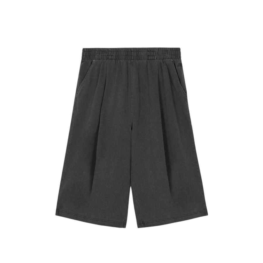 New Balance New Balance Casual Shorts Unisex Charcoal Gray Dye Wide Leg Pants
