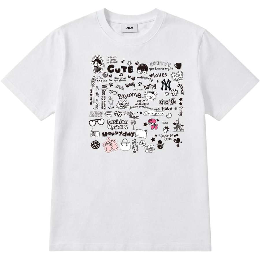 MLB MLB T Shirts Unisex White Crew Neck Moderate