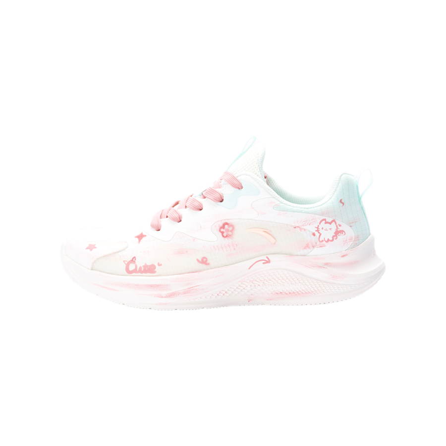 ANTA Wander Running Shoes Women's Low Top Pink/White