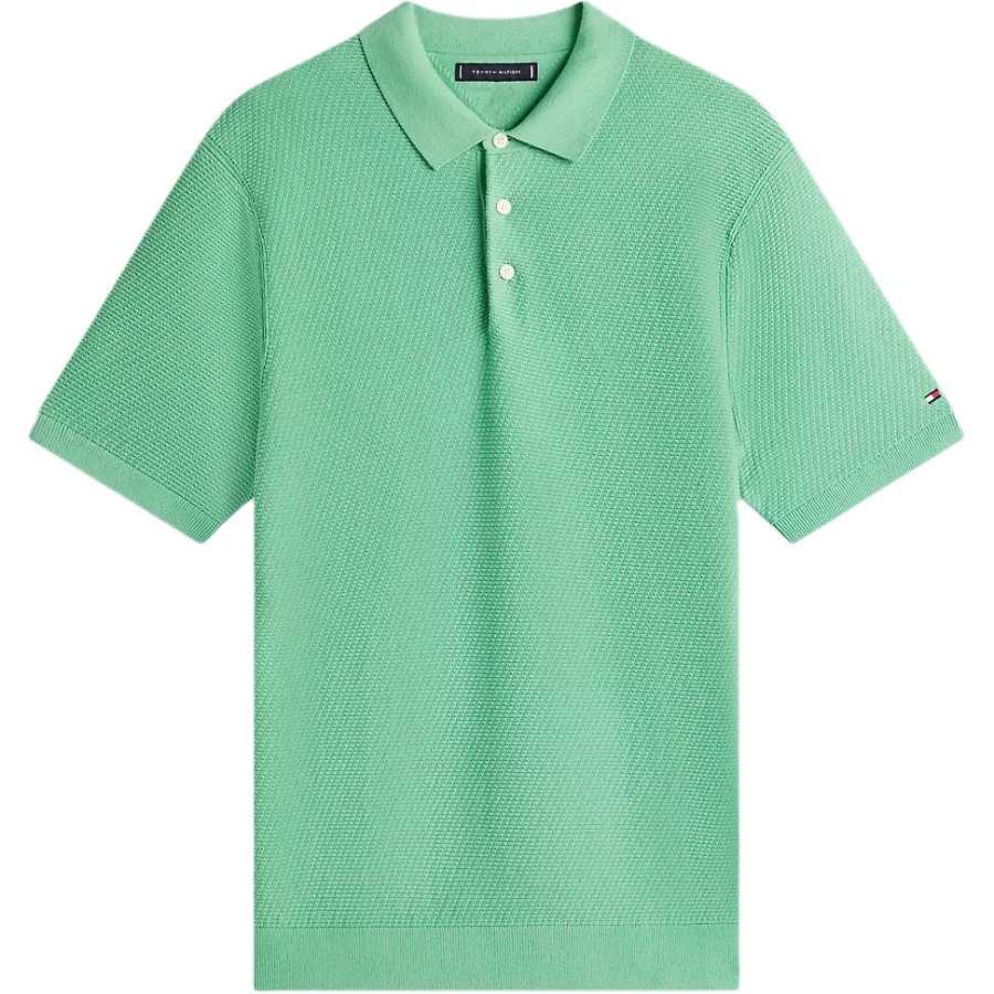 Tommy Hilfiger Polo Shirts Men's Green Moderate