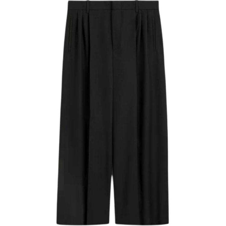 COS Casual Pants Men's Black Moderate Wide Leg Pants