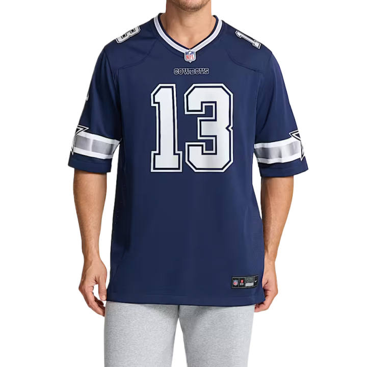 Nike Nike NFL Rugby Jerseys Men's Marine Blue V Neck Moderate