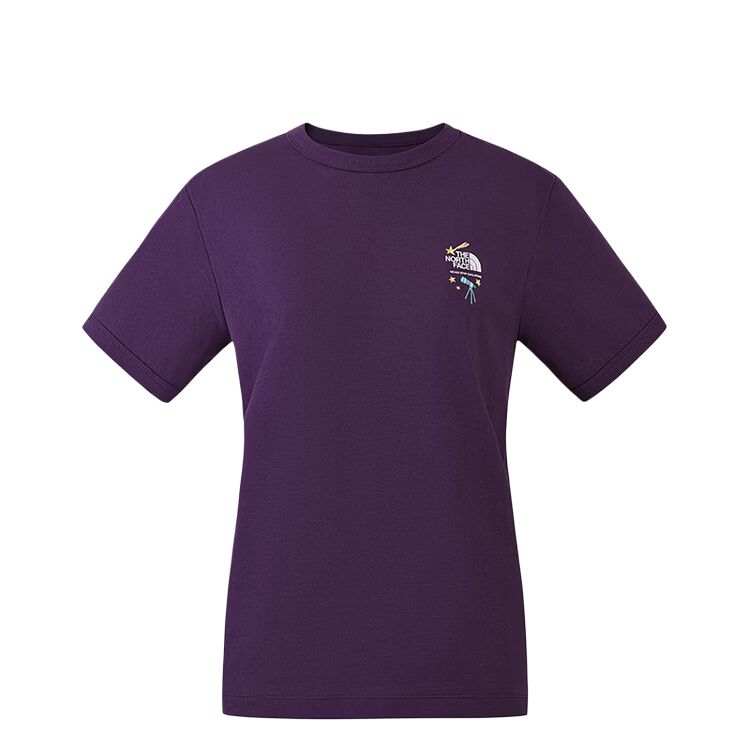 THE NORTH FACE Quick Dry T Shirts Women's G5O/Long Dusk Purple Crew Neck Moderate