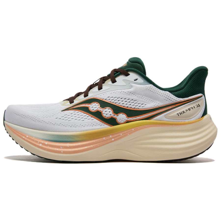 Saucony Triumph Victory 24 Running Shoes Unisex White Green