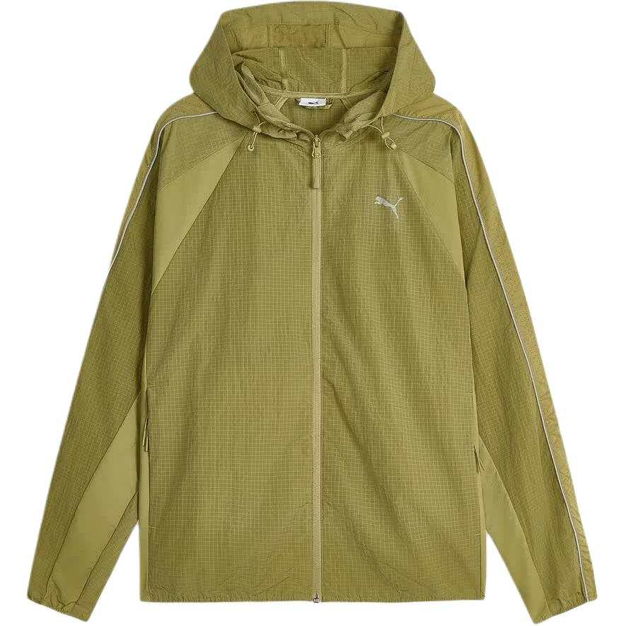 PUMA T7 Running Jackets Men's Milk Tea Latte Brown Hooded Non Detachable Moderate Other